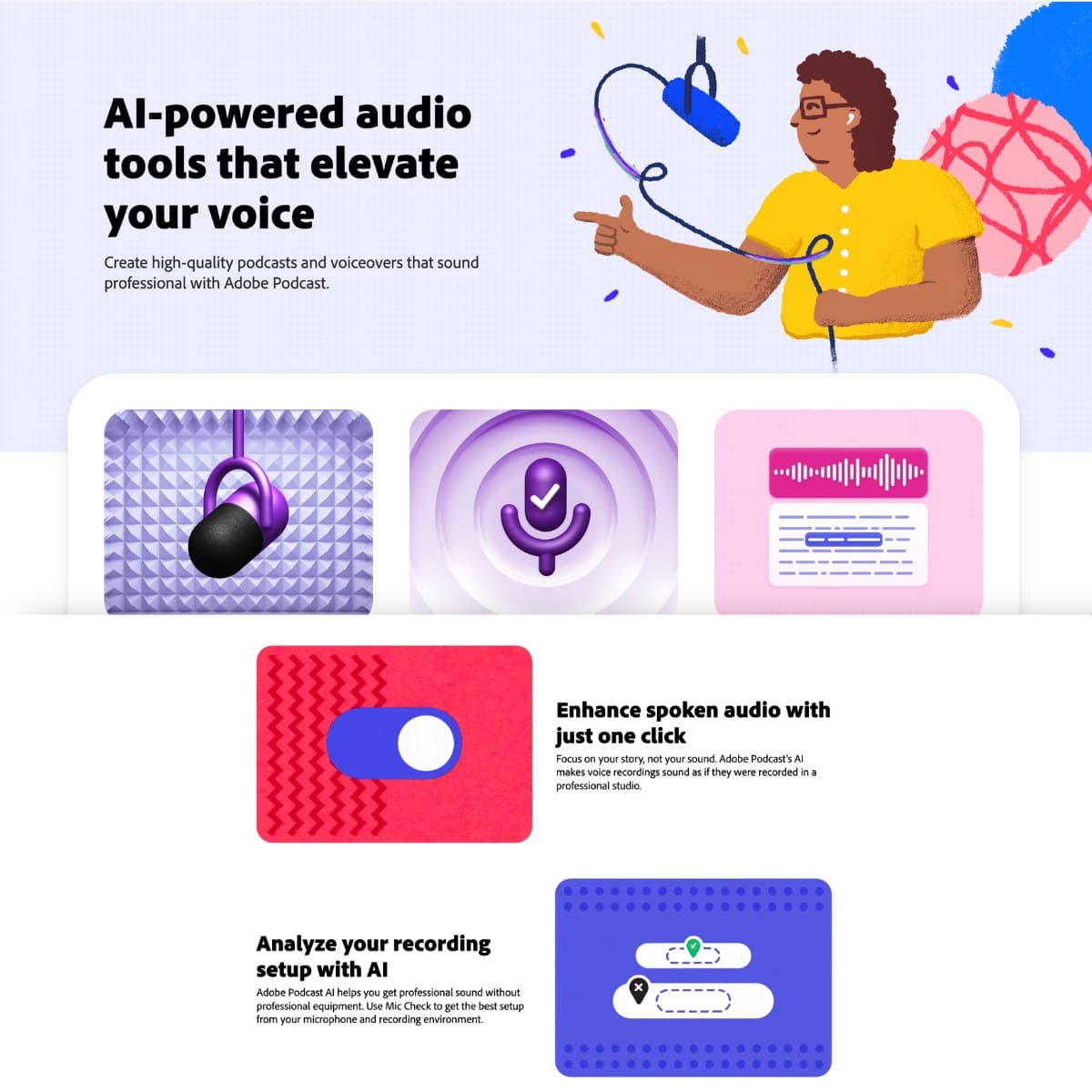 Logo de Adobe Podcast